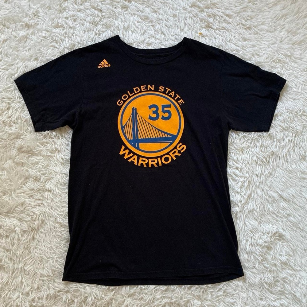 Adidas Golden State Warriors Kevin Durant black cotton tee Warriors logo size M
